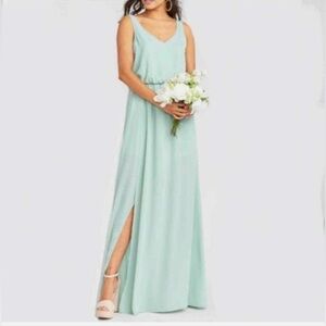 Show me Your Mumu Kendall Maxi Dress Size XS Dusty Green Flowy